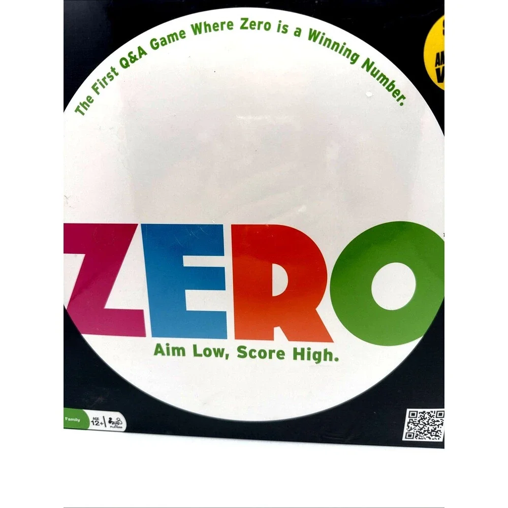 Zero - Fun New Question and Answer Board Game w/Tokens and Moving Pieces NIB